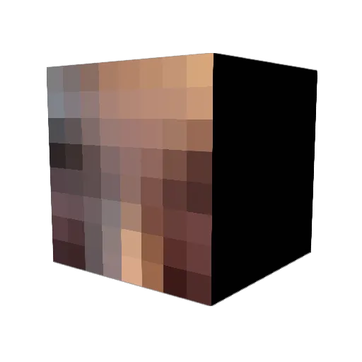 notorious298man Minecraft avatar head, 3D render