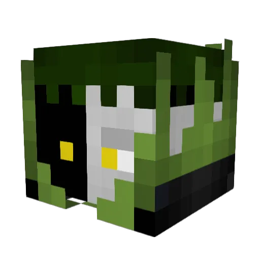 notoriousorange Minecraft avatar head, 3D render