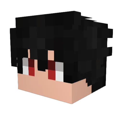 notot118 Minecraft avatar head, 3D render