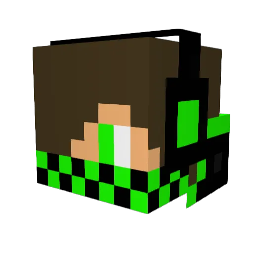 notpokii Minecraft avatar head, 3D render