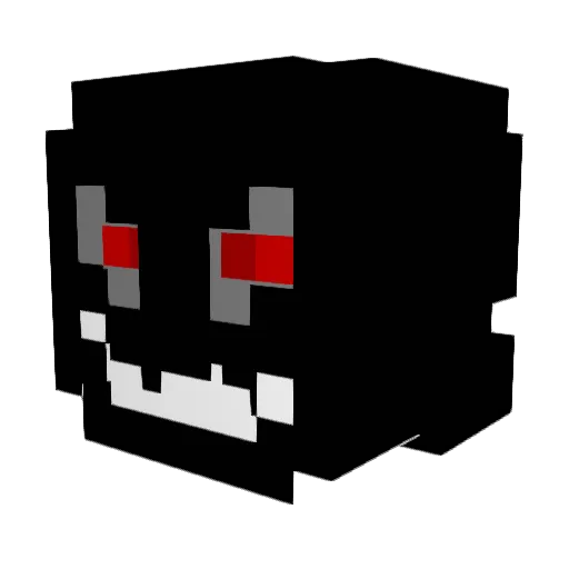 notra3back Minecraft avatar head, 3D render