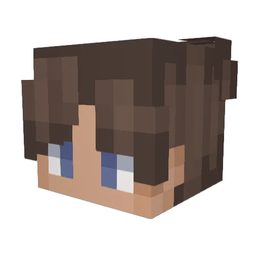 notredrix Minecraft avatar head, 3D render