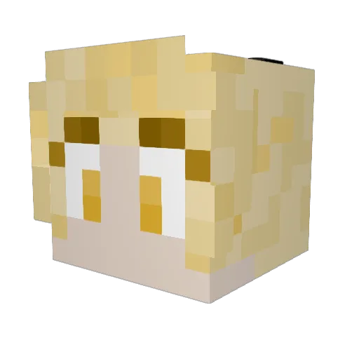notshine Minecraft avatar head, 3D render
