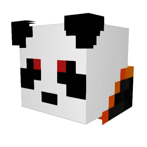 notso666 Minecraft avatar head, 3D render