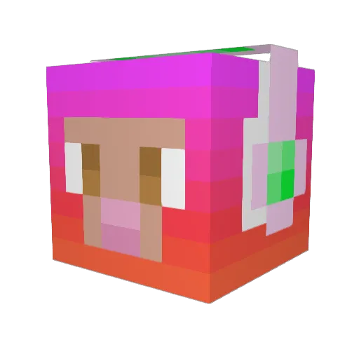 notsopesky Minecraft avatar head, 3D render
