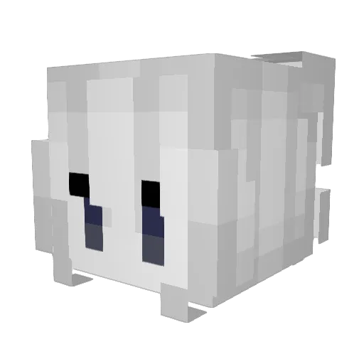 notspork Minecraft avatar head, 3D render