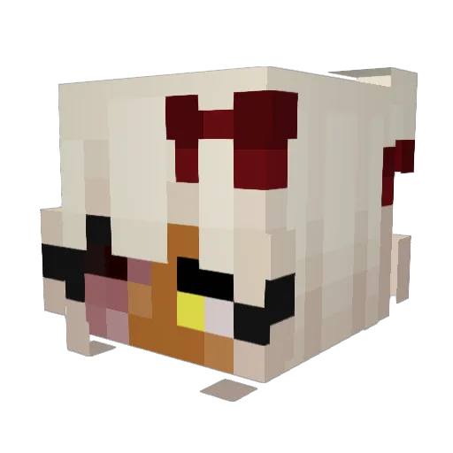 nottabreya Minecraft avatar head, 3D render