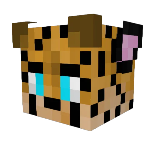 notthebeard Minecraft avatar head, 3D render