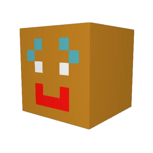 notthegumdrop Minecraft avatar head, 3D render