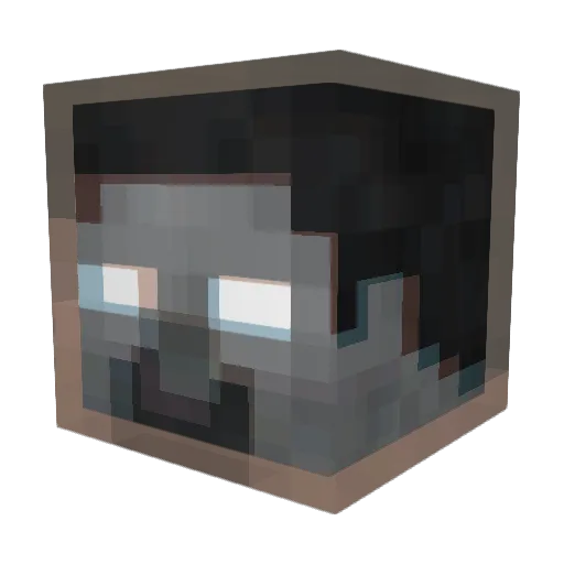 notturbo_ Minecraft avatar head, 3D render