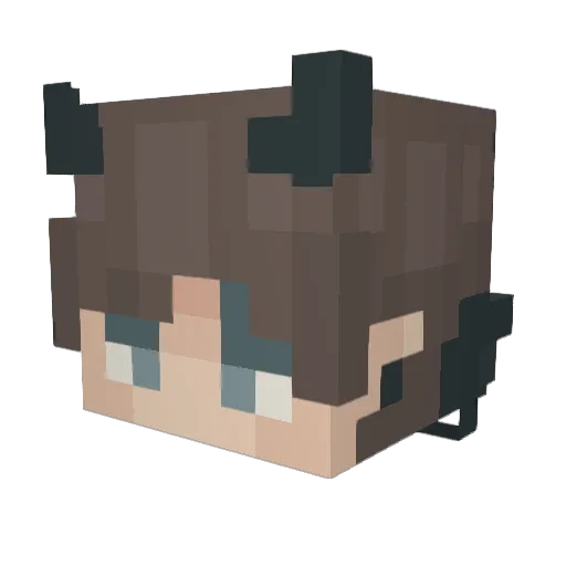 nottzaylen Minecraft avatar head, 3D render