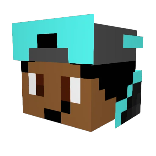 noturdiamonds Minecraft avatar head, 3D render