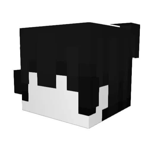 notvier Minecraft avatar head, 3D render