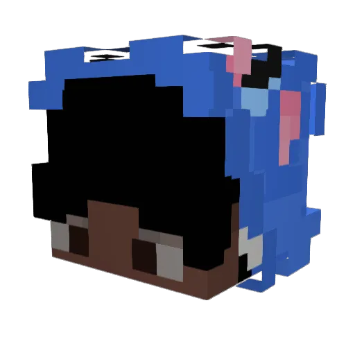 notviso Minecraft avatar head, 3D render