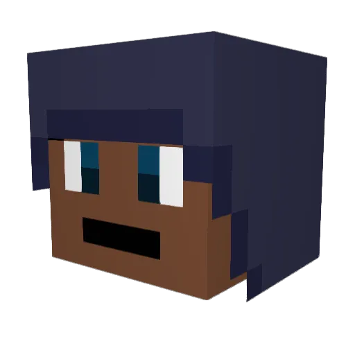 notwei12 Minecraft avatar head, 3D render