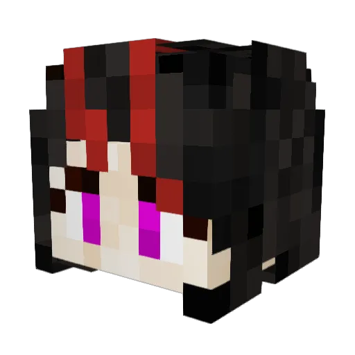 notxaP Minecraft avatar head, 3D render