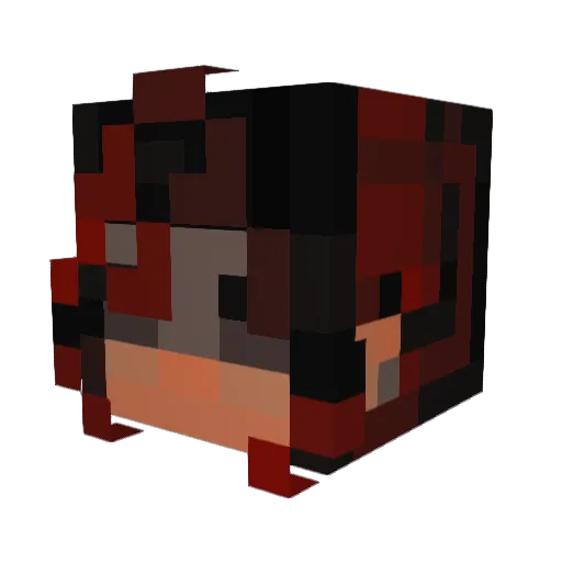 notxslaya Minecraft avatar head, 3D render