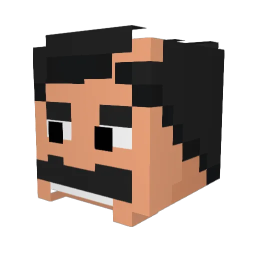 notyals Minecraft avatar head, 3D render