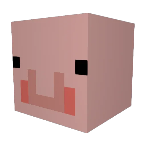 notyoko Minecraft avatar head, 3D render