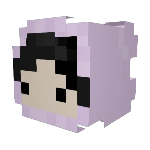 notyucan Minecraft avatar head, 3D render