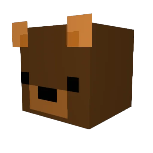 notz4r4 Minecraft avatar head, 3D render