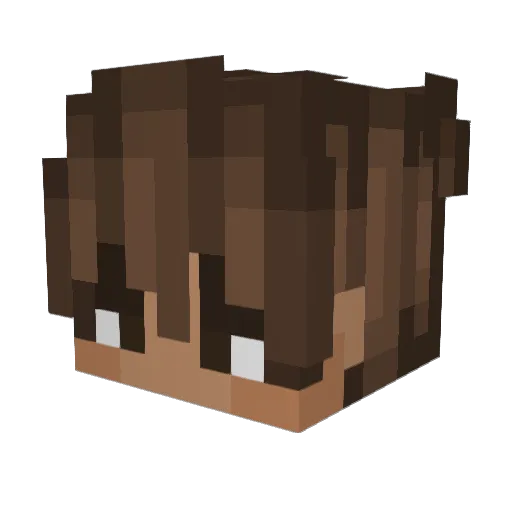 nougla Minecraft avatar head, 3D render