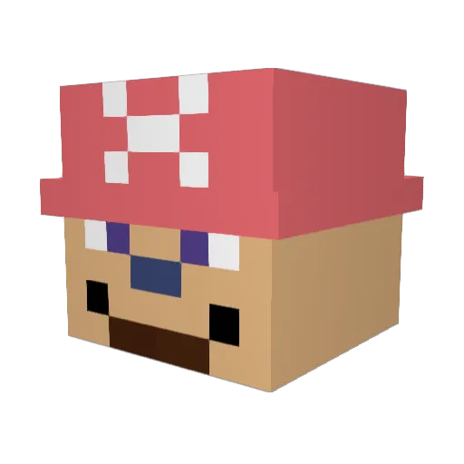 noumio Minecraft avatar head, 3D render