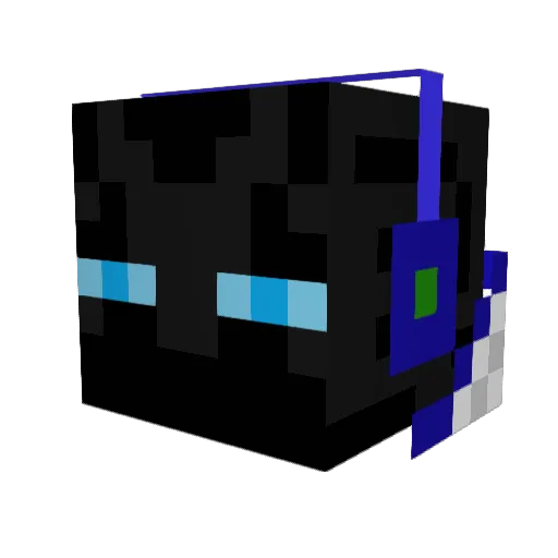 nousuto Minecraft avatar head, 3D render