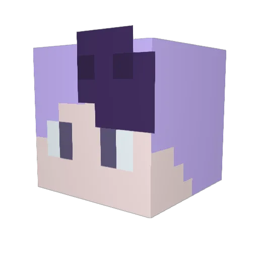 nouveau111 Minecraft avatar head, 3D render