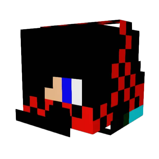 nova3a Minecraft avatar head, 3D render