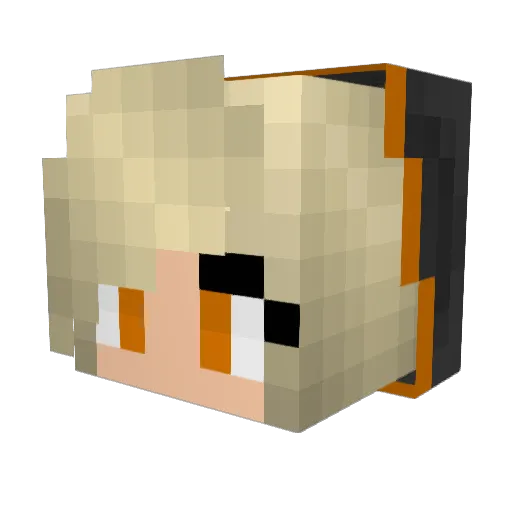 nova707 Minecraft avatar head, 3D render