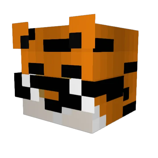 nova_ramos Minecraft avatar head, 3D render