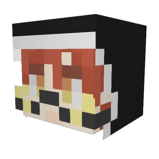 nova_zzz Minecraft avatar head, 3D render