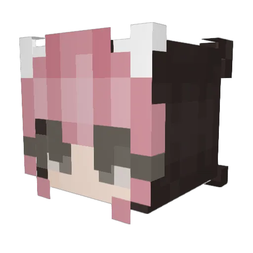 novaaee Minecraft avatar head, 3D render