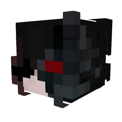 novaais Minecraft avatar head, 3D render