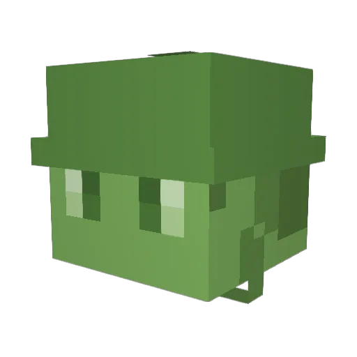 novakro Minecraft avatar head, 3D render