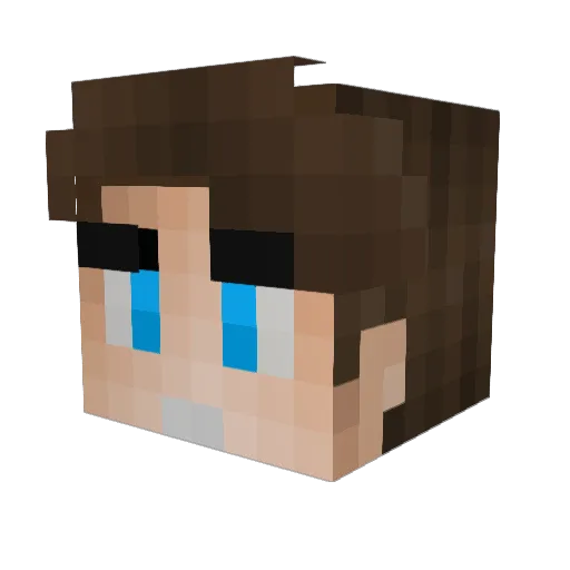 novandara Minecraft avatar head, 3D render