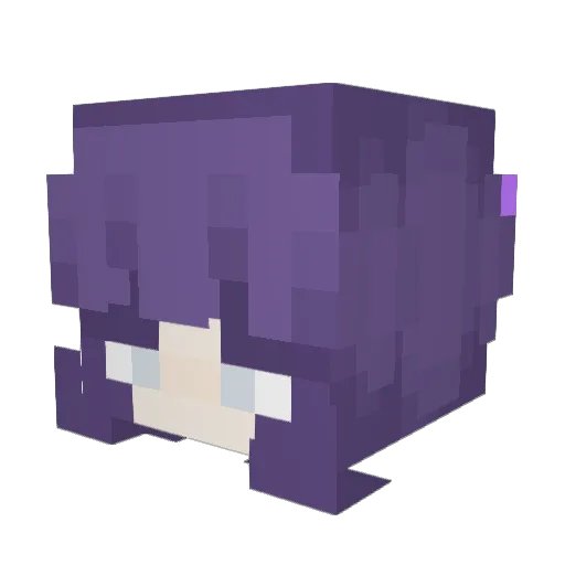 novaniiix Minecraft avatar head, 3D render