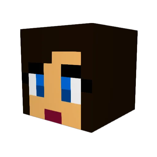 novanovo Minecraft avatar head, 3D render