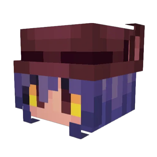 novaskaii Minecraft avatar head, 3D render