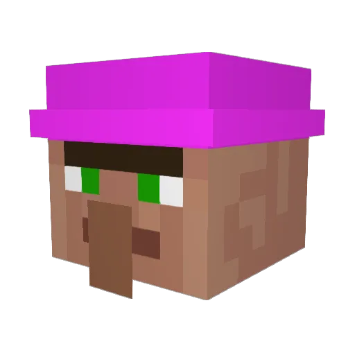 novell2 Minecraft avatar head, 3D render