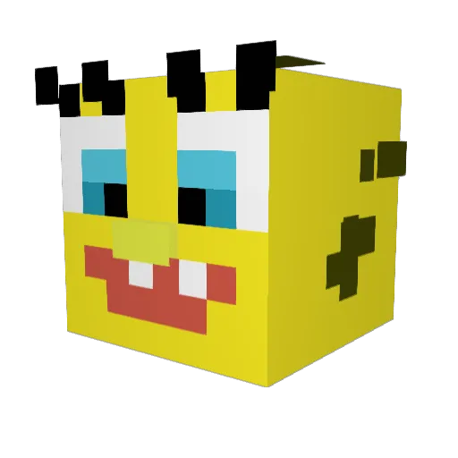 novelpen Minecraft avatar head, 3D render