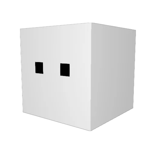 novemberlc Minecraft avatar head, 3D render