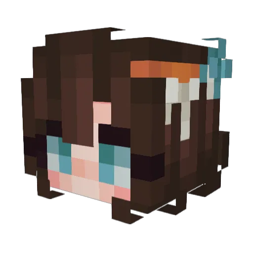 noven0509 Minecraft avatar head, 3D render