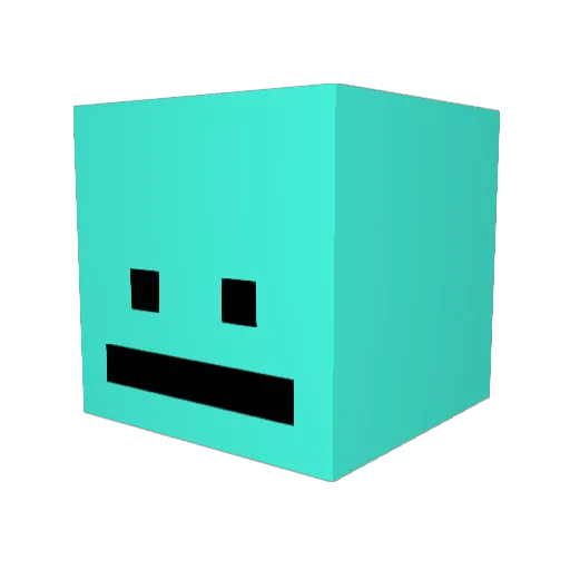 novent Minecraft avatar head, 3D render