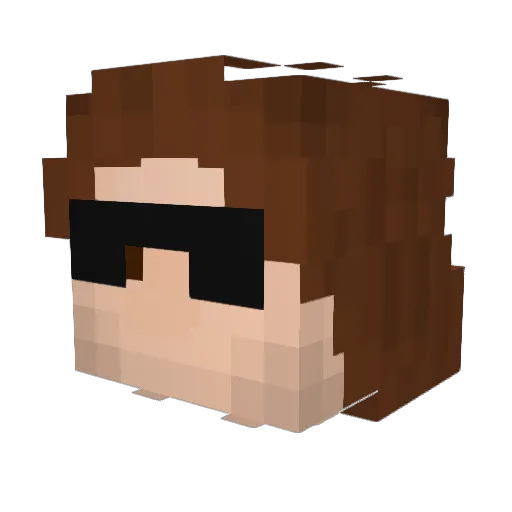 noventry Minecraft avatar head, 3D render
