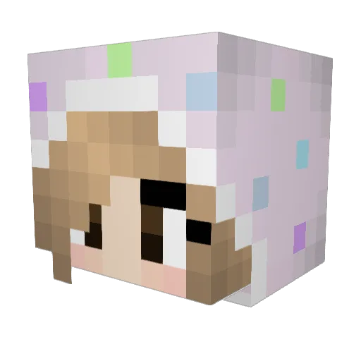 noverrs Minecraft avatar head, 3D render