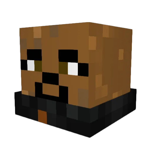 novice_Matt Minecraft avatar head, 3D render