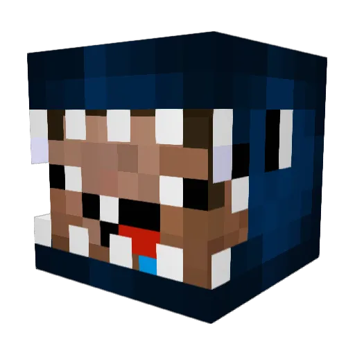 novis_05 Minecraft avatar head, 3D render