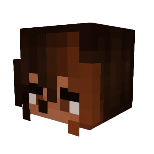 novonara Minecraft avatar head, 3D render